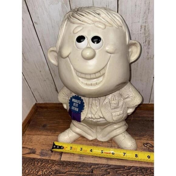 12” Jumbo 1970 Russ Wallace R&W Berries Figure WORLD'S BEST FATHER Large Statue - Picture 12 of 12
